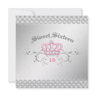 311-Queen for a Day | Sweet Sixteen invitation