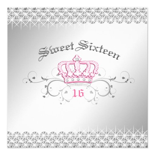 311-Queen for a Day | Sweet Sixteen Personalized Invitation