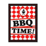 311-RED HOTT BBQ INVITATION POST CARDS