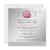 311 Rose for a Day | Faux Silver Personalized Invites