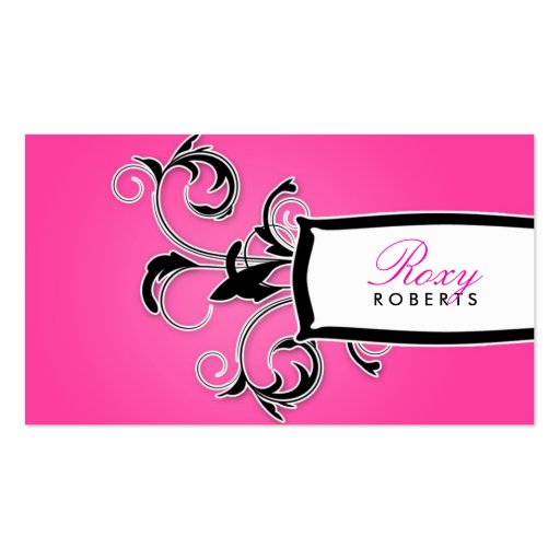 311 Roxy Black and Pink Business Card