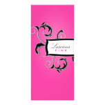 311-Roxy Black & Pink Personalized Rack Card