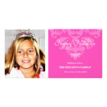 311-Royal Pink Princess Holiday Photo Card