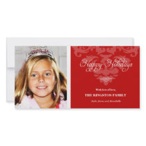 311-Royal Red Holiday Photo Card photo cards by Jill311 311-Royal Red Holiday Photo Card photo cards