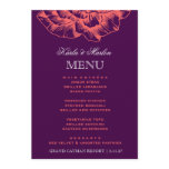 311 Ruffled Peony Coral Melon Purple Custom Invitations
