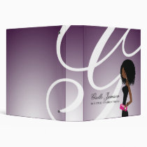 311 Sassy African American Fashionista Binder binders