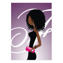 311 Sassy African American Fashionista Business business cards