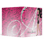 311-Sassy Fashionista Monogram Pink | Hip Zebra Binders