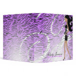 311-Sassy Fashionista Monogram Purple | Hip Zebra Binder