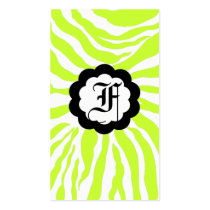 311-SASSY ZEBRA | SWEET LIME business cards by Jill311 311-SASSY ZEBRA | SWEET LIME business cards