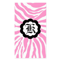 311-SASSY ZEBRA | SWEET PINK business cards by Jill311 311-SASSY ZEBRA | SWEET PINK business cards