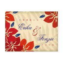 311-SAVE THE DATE VINTAGE 2 TROPICAL STYLE postcards