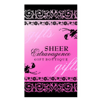 311-SHEER EXTRAVAGENCE pink business cards by Jill311 311-SHEER EXTRAVAGENCE pink business cards