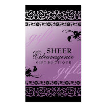 311-SHEER EXTRAVAGENCE purple business cards by Jill311 311-SHEER EXTRAVAGENCE purple business cards