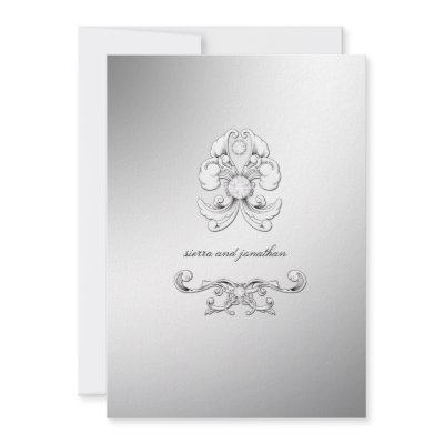 311-Silver Diamond Luxe Elegance Invite by Jill311