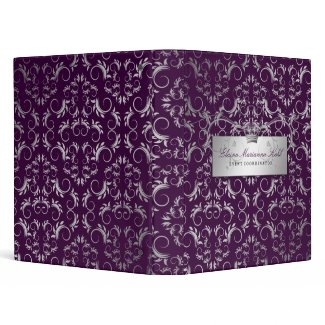 311-Silver Divine | Eggplant Binder binder