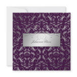 311-Silver Divine | Eggplant Personalized Announcement