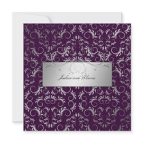 311-Silver Divine | Eggplant Personalized Announcement