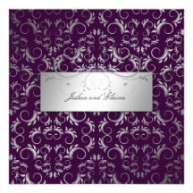 311-Silver Divine | Eggplant Personalized Announcement