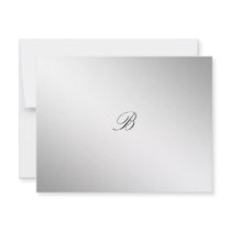 311-Silver Divine | Eggplant RSVP card Personalized Invitation