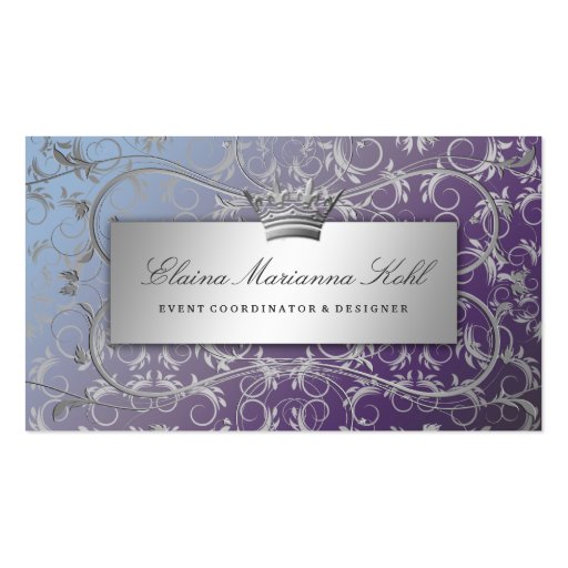 311 Silver Divine Hydrangea Business Card (front side)