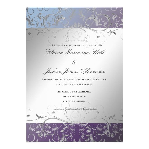 311 Silver Divine Hydrangea Custom Announcement