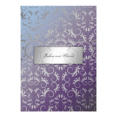 311-Silver Divine | Hydrangea Custom Invitation