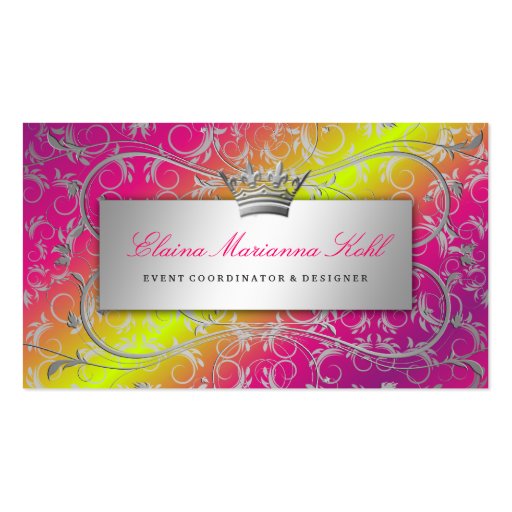311 Silver Divine Rose Stem Fade Business Card Templates (front side)