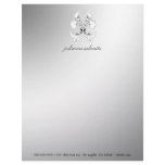 311-Silver Luxe Elegance Letterhead