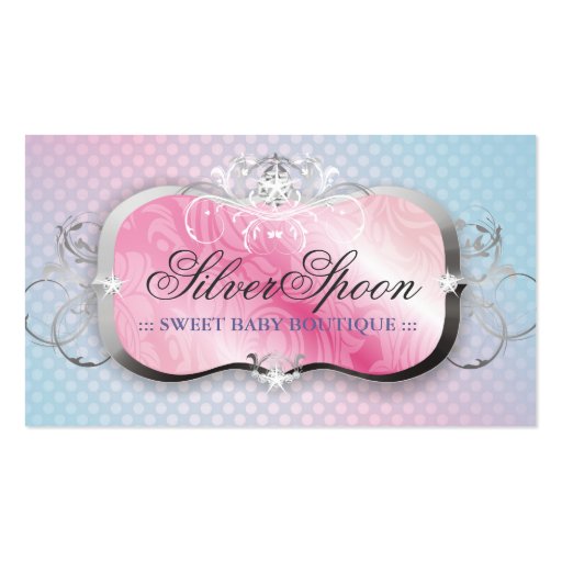 311-Silver Spoon | Baby Boutique Business Cards (front side)