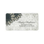 311-Simply Sunflowers Vintage Damask Personalized Address Label