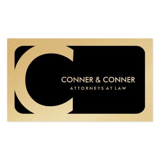 311-Sleek Corporate | Law Gold Card Business Card Templates