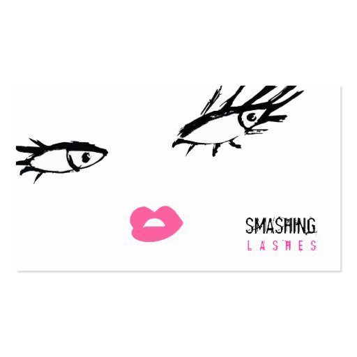 311 Smashing Lashes Business Card Templates (front side)