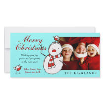 311-Snow Birds Merry Christmas Custom Photo photo cards