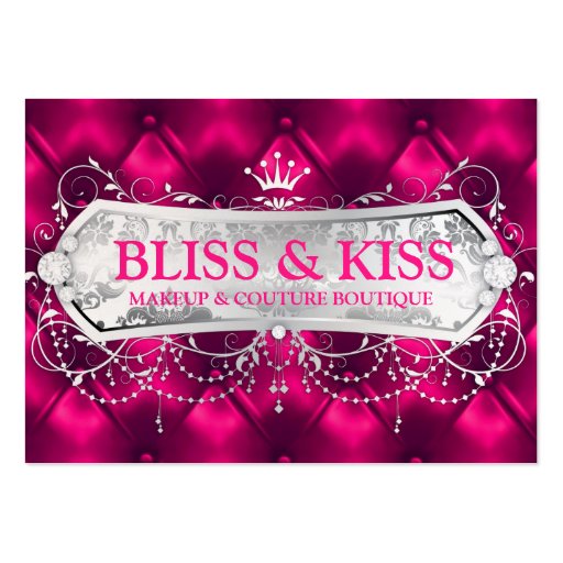 311 Snow Bliss Blush Tuft Metallic Business Card (front side)
