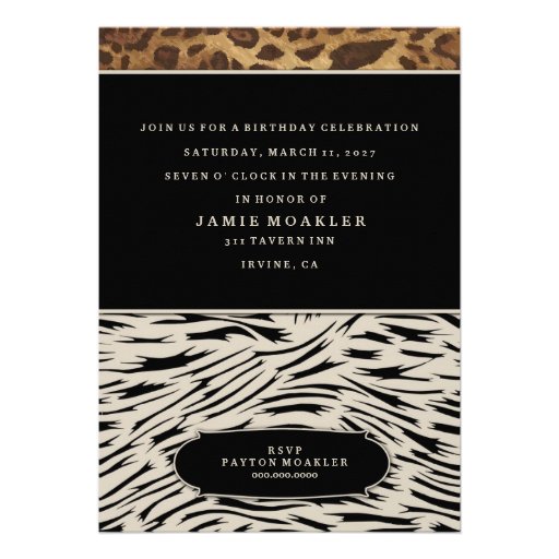 311-Sophisticated Jungle Zebra Announcements