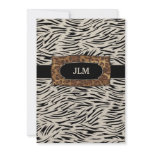 311-Sophisticated Jungle Zebra Custom Announcement