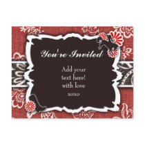 311-SOUTHERN COWGIRL INVITATION postcards by Jill311 311-SOUTHERN COWGIRL INVITATION postcards