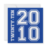 311-Sporty Graduation Announcement Blue White