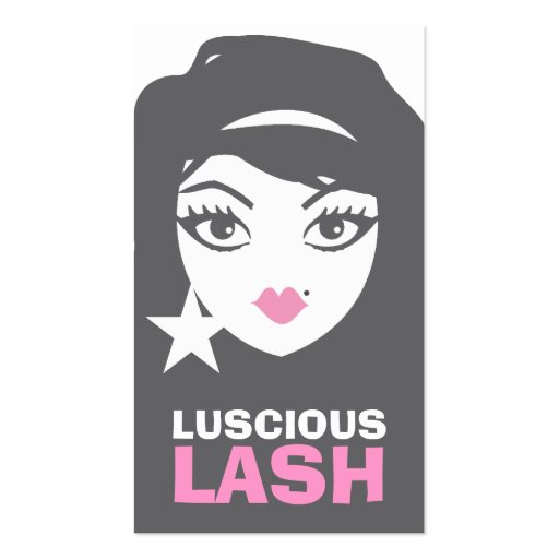 311 Star Face Luscious Lash Business Card (front side)