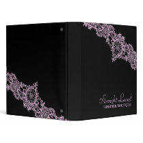 311 Straight Laced Pink Black Binder