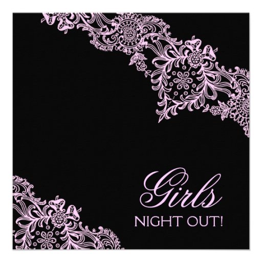 311 Straight Laced Pink Black Personalized Announcement