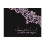 311 Straight Laced Pink Black Post Card
