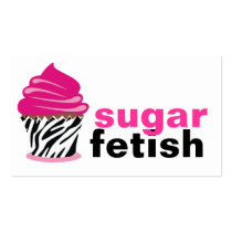 311-Sugar Fetish | Chic Zebra Business Card