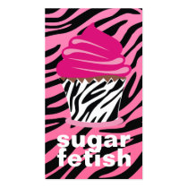 311-Sugar Fetish | Chic Zebra Business Card