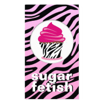 311-Sugar Fetish | Chic Zebra Business Card Templates