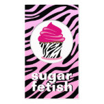 311-Sugar Fetish | Chic Zebra Business Card Templates