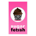 311-Sugar Fetish | Chocolate &amp; Damask Business Card Templates
