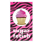 311-Sugar Fetish |Chocolate Zebra &amp; Purple Swirl Business Cards
