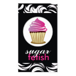 311-Sugar Fetish | Lavish Pink Swirl Business Card